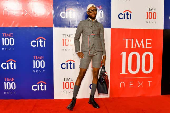 Jeremy O. Harris attends TIME 100 Next 2019 at Pier 17 on November 14, 2019 in New York City.
