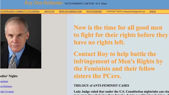 Image for article titled Roy Den Hollander May Also Be Linked to Death of Rival Men's Rights Lawyer in California
