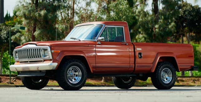 Images of pristine truck: Bring a Trailer. Images of beat-up old truck: David Tracy