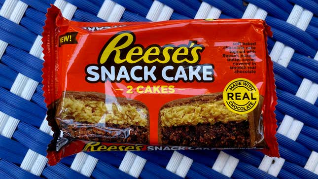 A package of Reese’s Snack Cakes