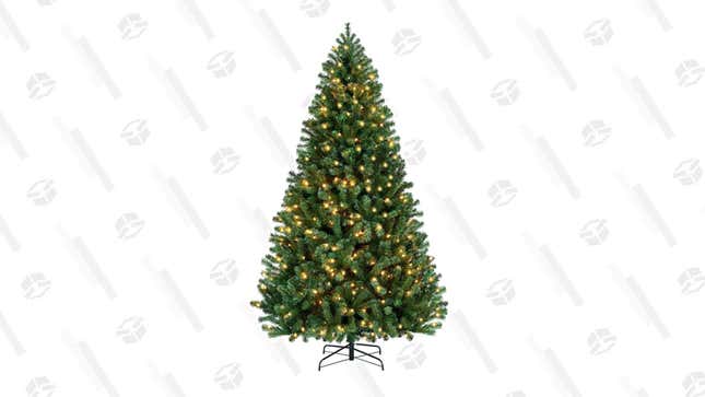 7.5 ft Lighted Christmas Pine Tree | $86 | Amazon | Clip Coupon