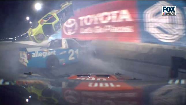 NASCAR Truck Race Ends The Way It Started: With Huge Wreck