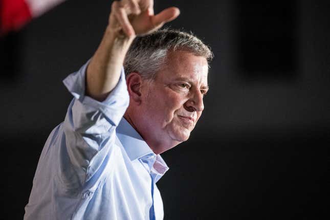 Image for article titled Sorry to This Man: Alleged NYC Mayor Bill de Blasio Bows Out of Presidential Race