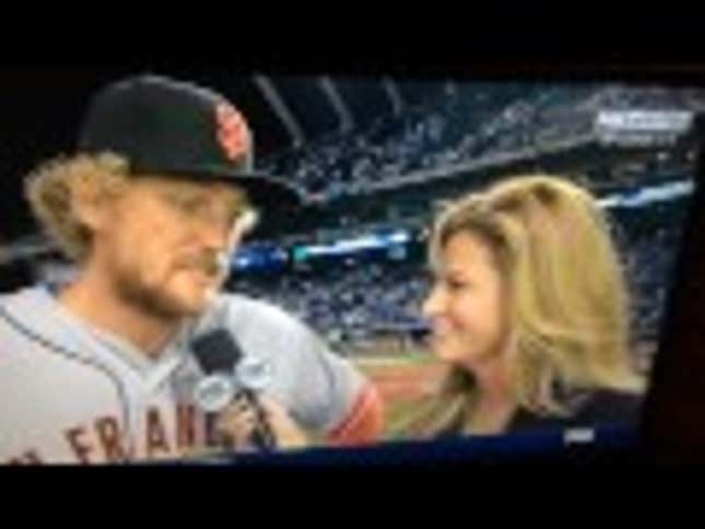 Hunter Pence's Postgame Interview With Erin Andrews Got Pretty Awkward