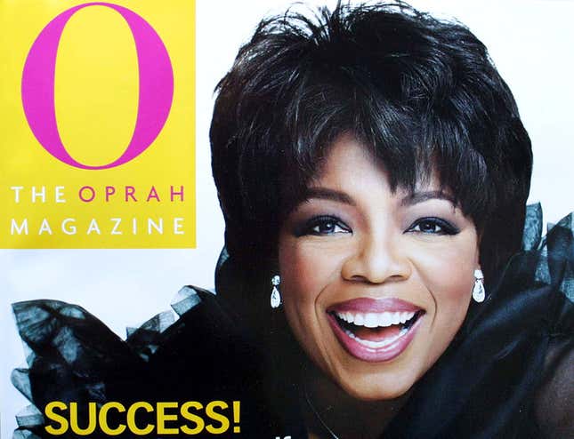 Oprah Winfrey appears on the cover of the September 2001 issue of “O, The Oprah Magazine.”