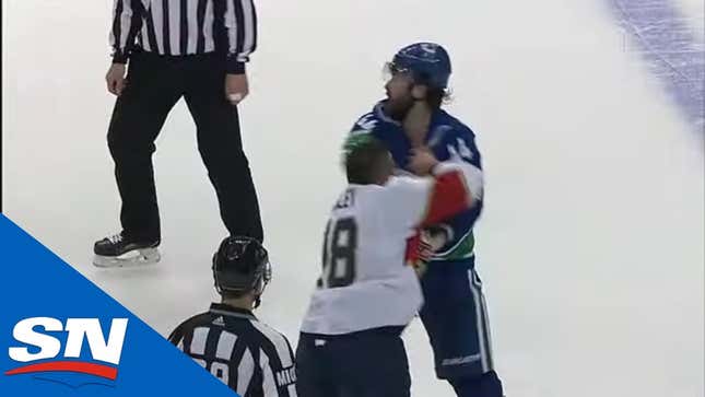 Erik Gudbranson And Micheal Haley Fought A Proper Boxing Round On The Ice