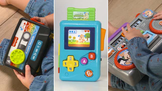 Image for article titled Fisher-Price&#39;s New Toys Will Teach Your Kids About the Glory of &#39;80s Gadgets
