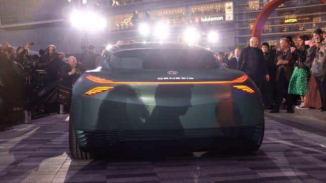 Image for article titled Take a Closer Look at The New Genesis Mint Luxury EV Hatchback Concept