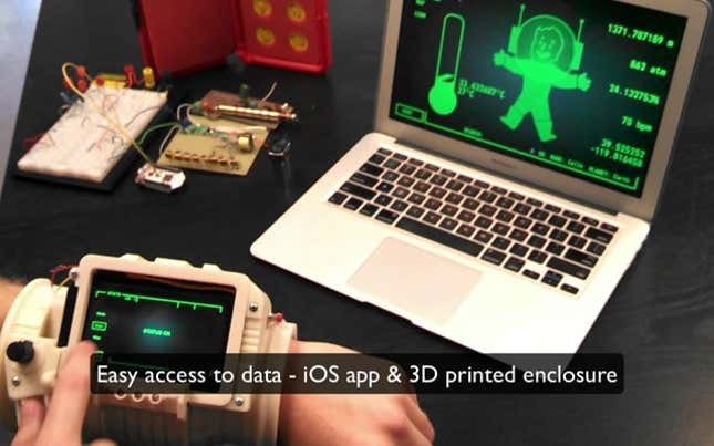 A Fully Functional <em>Fallout</em> Pip-Boy For Astronauts
