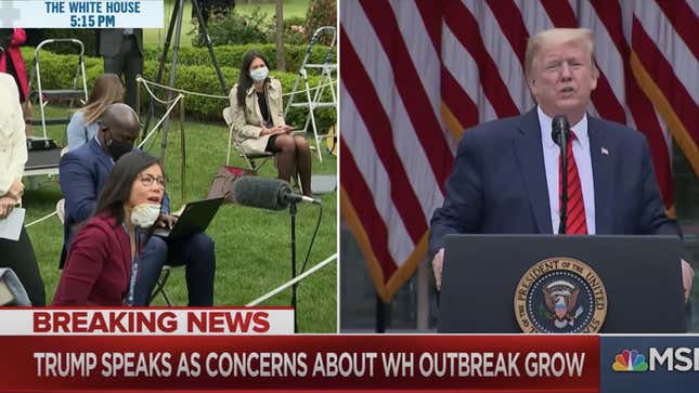 Image for article titled Trump Ends Press Conference After Mean Women Journalists Press Him to Answer a Question