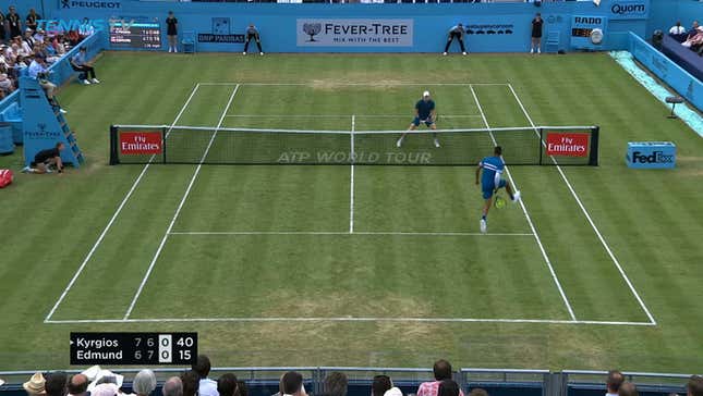Nick Kyrgios Goes Through The Legs, Up And Over