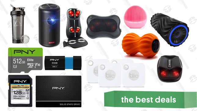 Image for article titled Thursday&#39;s Best Deals: PNY Gold Box, Tile Mate 4-Pack, Anker Nebula Capsule II, and More