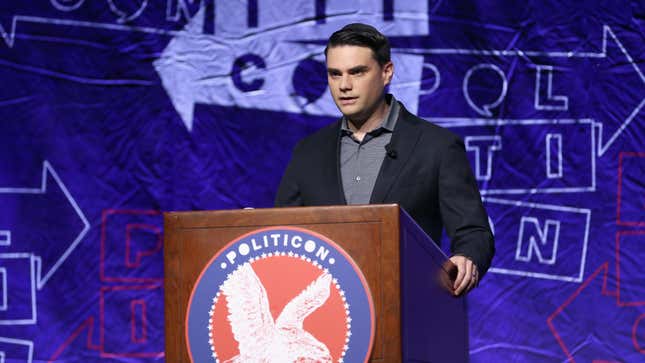 Ben Shapiro speaks onstage during Politicon 2018 at Los Angeles Convention Center.