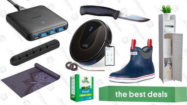 Image for article titled Friday&#39;s Best Deals: Eufy Robovac Bundle, XTRATUF Boots, Nintendo Switch Pro Controller, and More