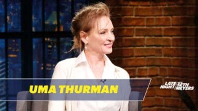 Both Uma Thurman and Jennifer Lawrence Rightfully Kicked Harvey Weinstein Around on Late Night