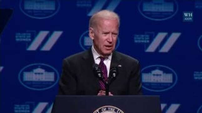 Joe Biden Gave a Very Long, Somewhat Self-Congratulatory Speech on Sexual Violence