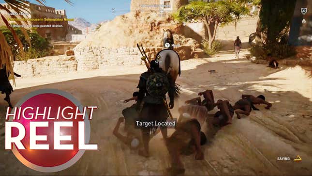 Eight Dudes Just Fall Out Of This <i>Assassin's Creed</i> Horse<em></em>