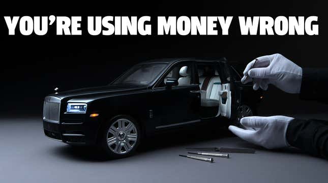 Image for article titled Rolls-Royce Will Sell You A 1:8 Scale Cullinan Toy For $17,000 If You&#39;re Some Manner Of Idiot