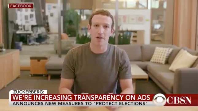 Image for article titled Deepfake Video Of Mark Zuckerberg Barely Good Enough To Masturbate To