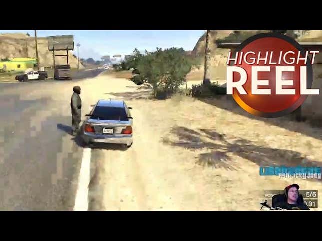 <i>GTA</i> Cop Pulls Player Over Like A Damn Terminator