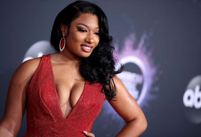 Megan Thee Stallion attends the 2019 American Music Awards at Microsoft Theater on November 24, 2019 in Los Angeles, California. 