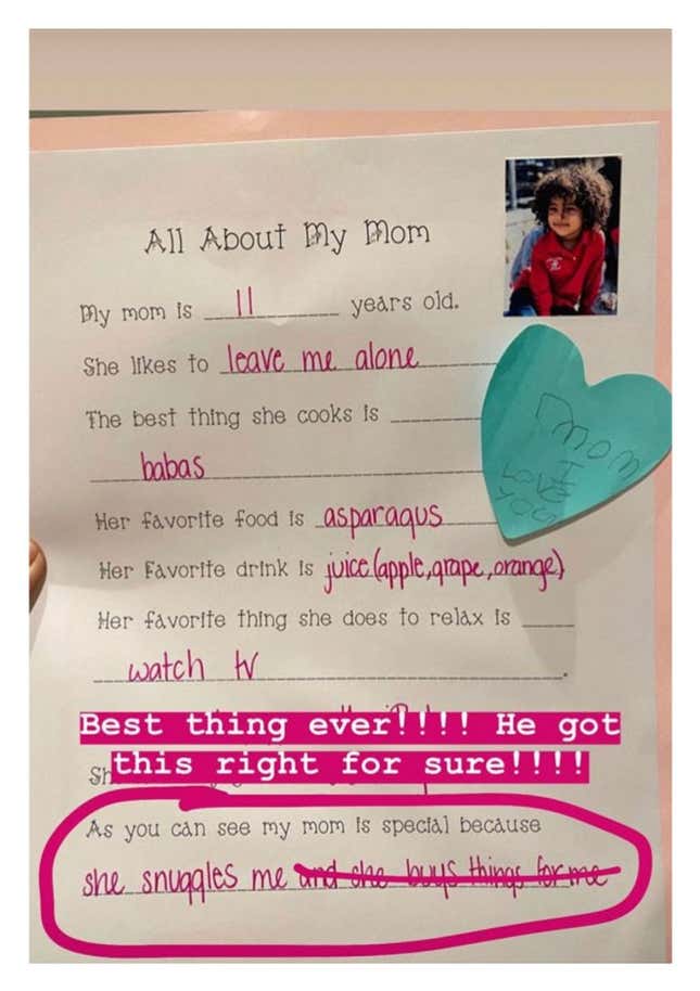 Image for article titled Saint West Describes His Mother as an 11-Year-Old Who Leaves Him Alone
