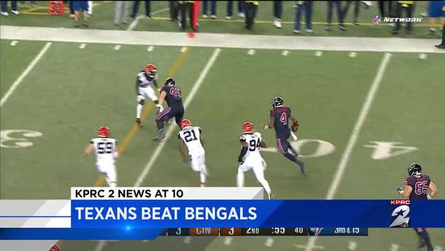 Houston NBC Station Cuts Off End Of Texans Game To Report Result Of Texans Game