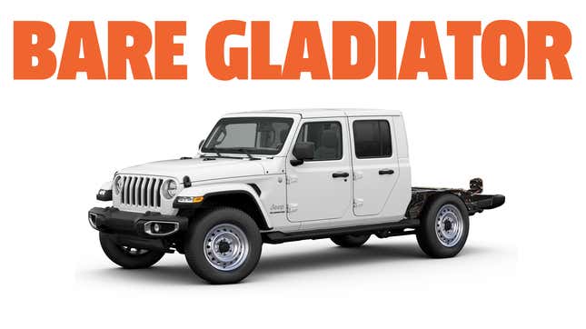 Image for article titled Jeep Needs To Build A Chassis-Cab Gladiator