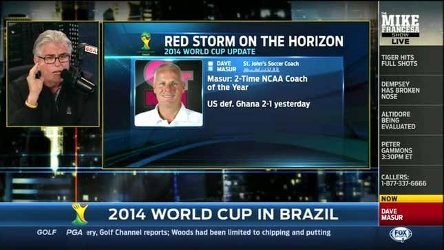 Mike Francesa Has A Lot Of Dumb Questions About Soccer