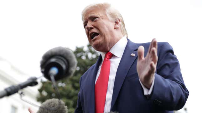 Donald Trump departing from the White House for a criminal-justice forum at Benedict College in South Carolina, Oct. 25, 2019