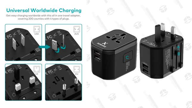 Xcentz Universal Travel Power Adapter | $9 | Amazon | Use the promo code XCENTZ327