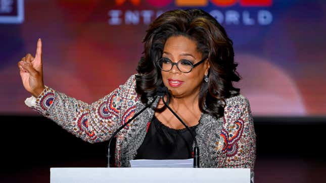 Oprah Winfrey speaks onstage at the 10th Anniversary Women In The World Summit on April 10, 2019 in New York City.