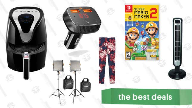 Image for article titled Wednesday&#39;s Best Deals: Insignia Air Fryer, Super Mario Maker 2, Anker Roav Smart Charger, and More