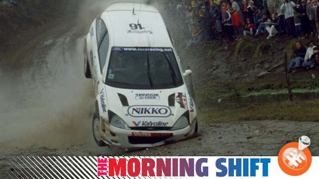 Petter Solberg crashes his Ford in Rally Argentina, 2000. Photo: Getty Images