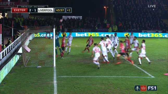 Exeter City Take 2-1 Halftime Lead On Liverpool Thanks To Stoppage-Time Olimpico