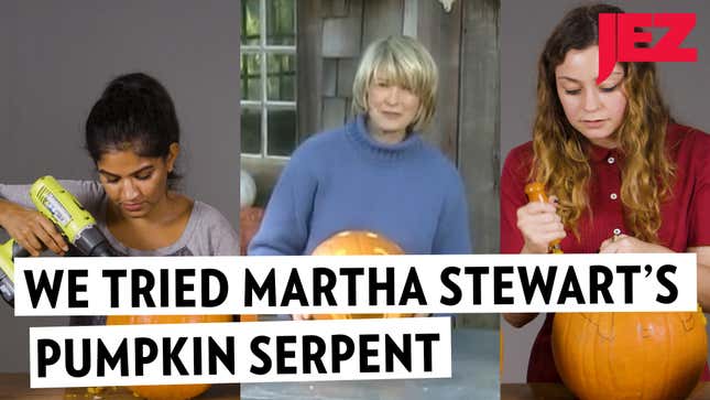 We Carved Pumpkins the Martha Stewart Way and Failed Spectacularly