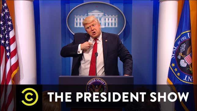 Lewis Black and Keith Olbermann invade Donald Trump's mind on the season finale of <i>The President Show</i> <em></em>