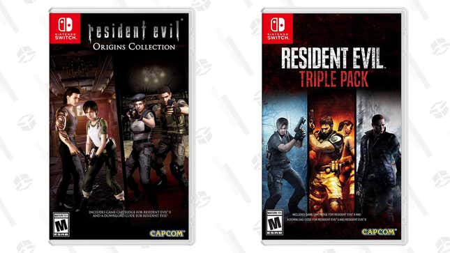 Resident Evil Origins Collection | $31 | Amazon
Resident Evil Triple Pack | $44 | Amazon