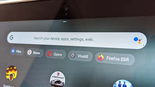 Get several browsers set up on your Chromebook.