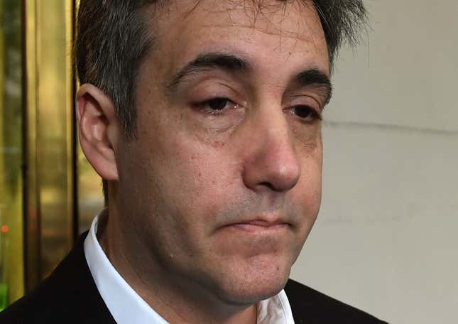 Image for article titled Trump’s Sleazeball Former Lawyer Michael Cohen Is Going Back Home, and by Home, I Mean Prison