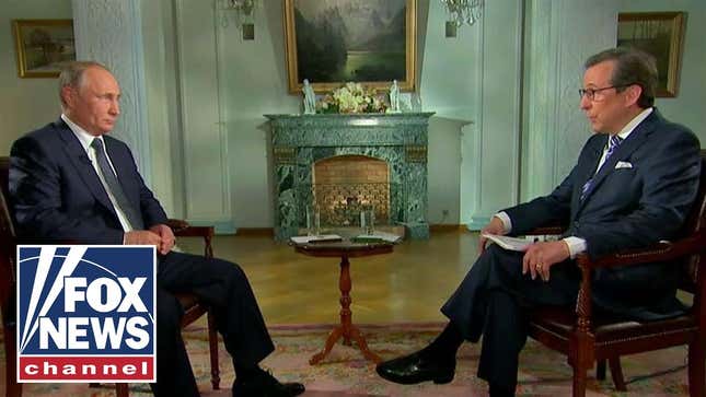 Vladimir Putin Doesn't Want to See No Stinkin' Indictments, Plays Fox News Host to the Left During Interview