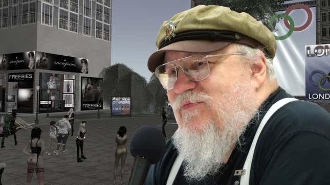 Image for article titled In 2007 George R.R. Martin Visited Second Life And Talked About The Future Of Game Of Thrones