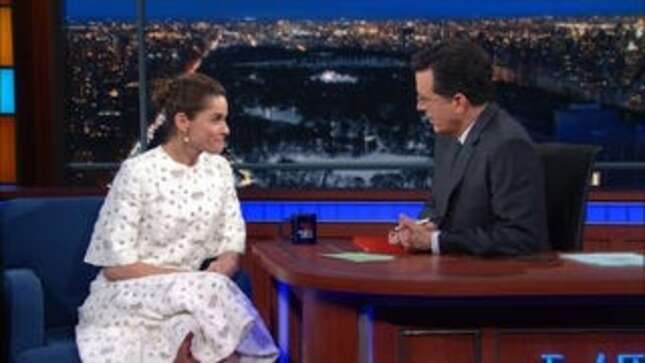 Amanda Peet to Stephen Colbert: I Fear Death :)