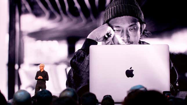 Apple CEO Tim Cook on-stage at last year’s Worldwide Developers Conference. 