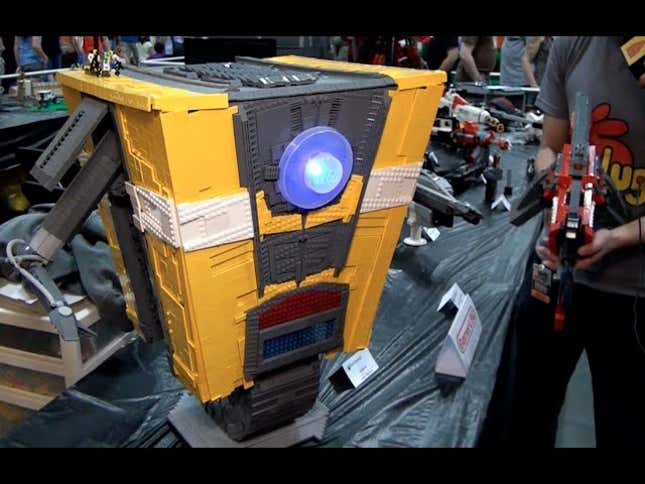 Life-Size LEGO Claptrap Is A Bricky Smartass
