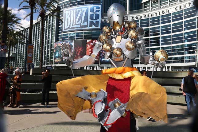 A Cosplayer as Zenyatta BlizzCon 2017