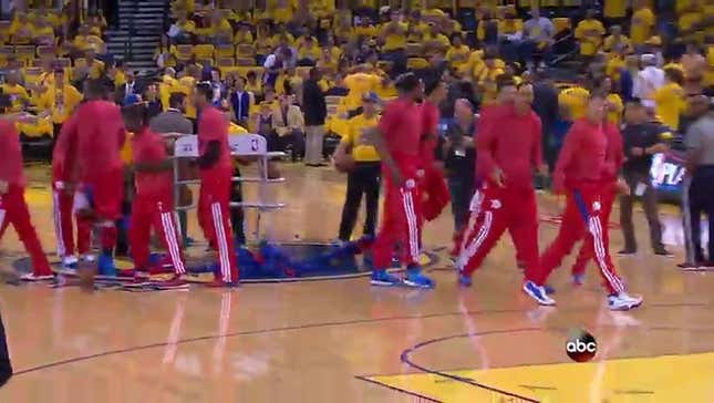 The Clippers Protest Donald Sterling With Inside-Out Warm-Ups