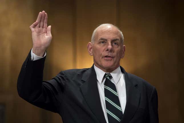 Image for article titled Now Former White House Chief of Staff John Kelly Wants to Tell His Truth. GTFOH