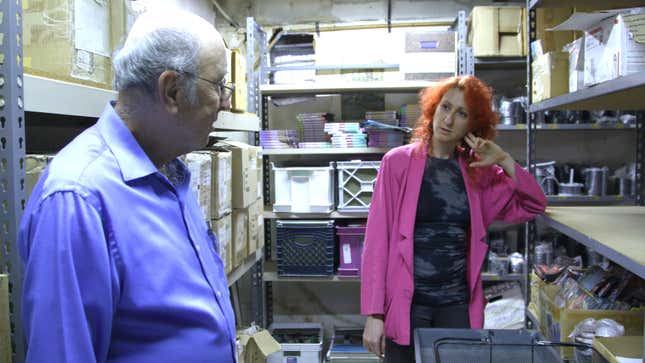 Director Rachel Mason with her father Barry