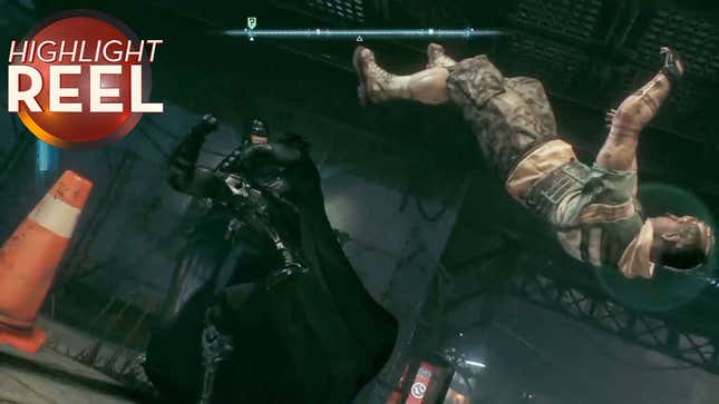 Batman Kicks A Henchman Silly